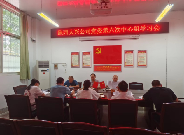 大兴染织：组织召开党委中心组学习会