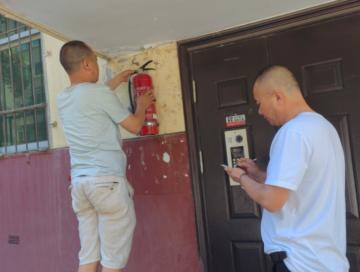 乐北印染：开展消防器材日常检查工作